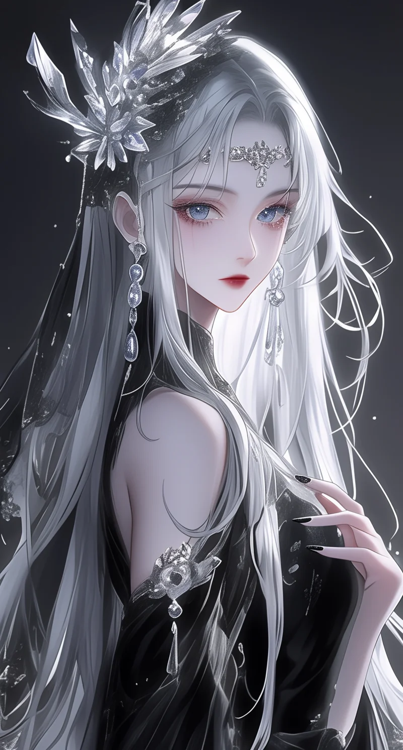 华丽暗黑系二次元美女