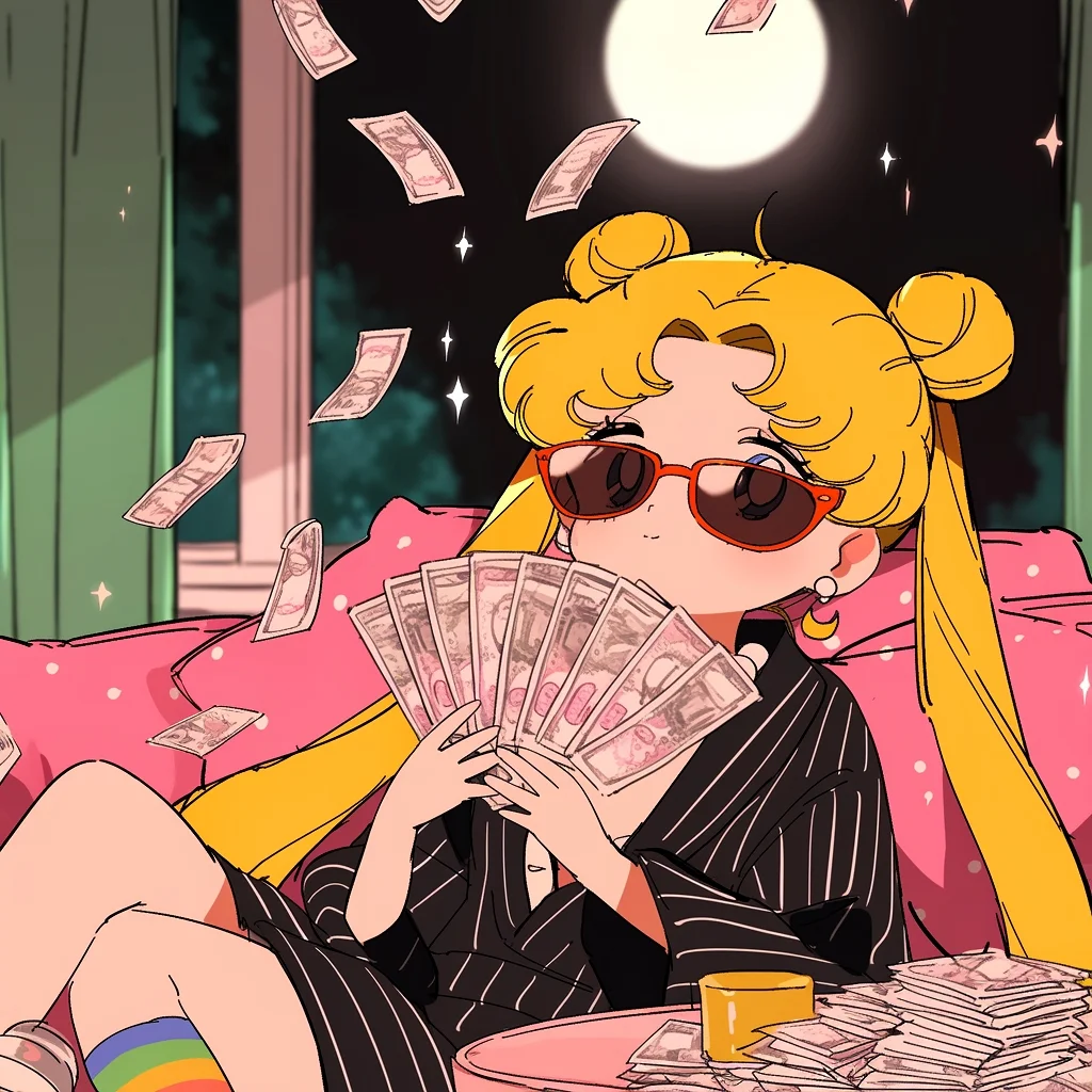 女孩子的安全感就是“有钱花”暴富头像