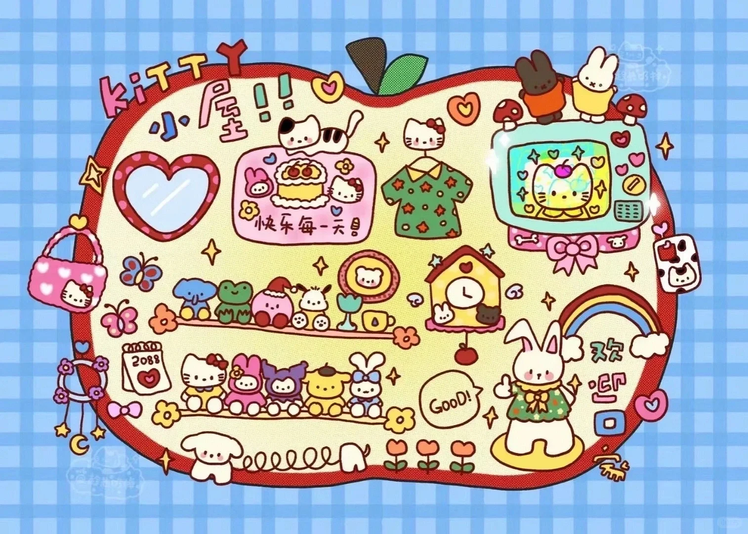 HelloKitty平板桌面壁纸