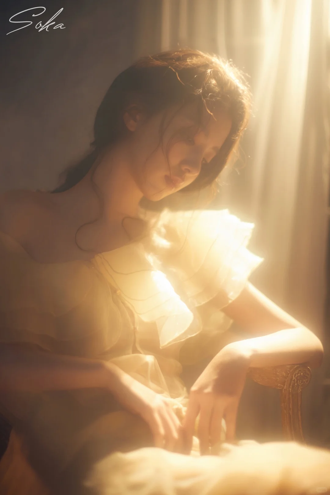 试着把光揉进身体里｜极致氛围感少女写真