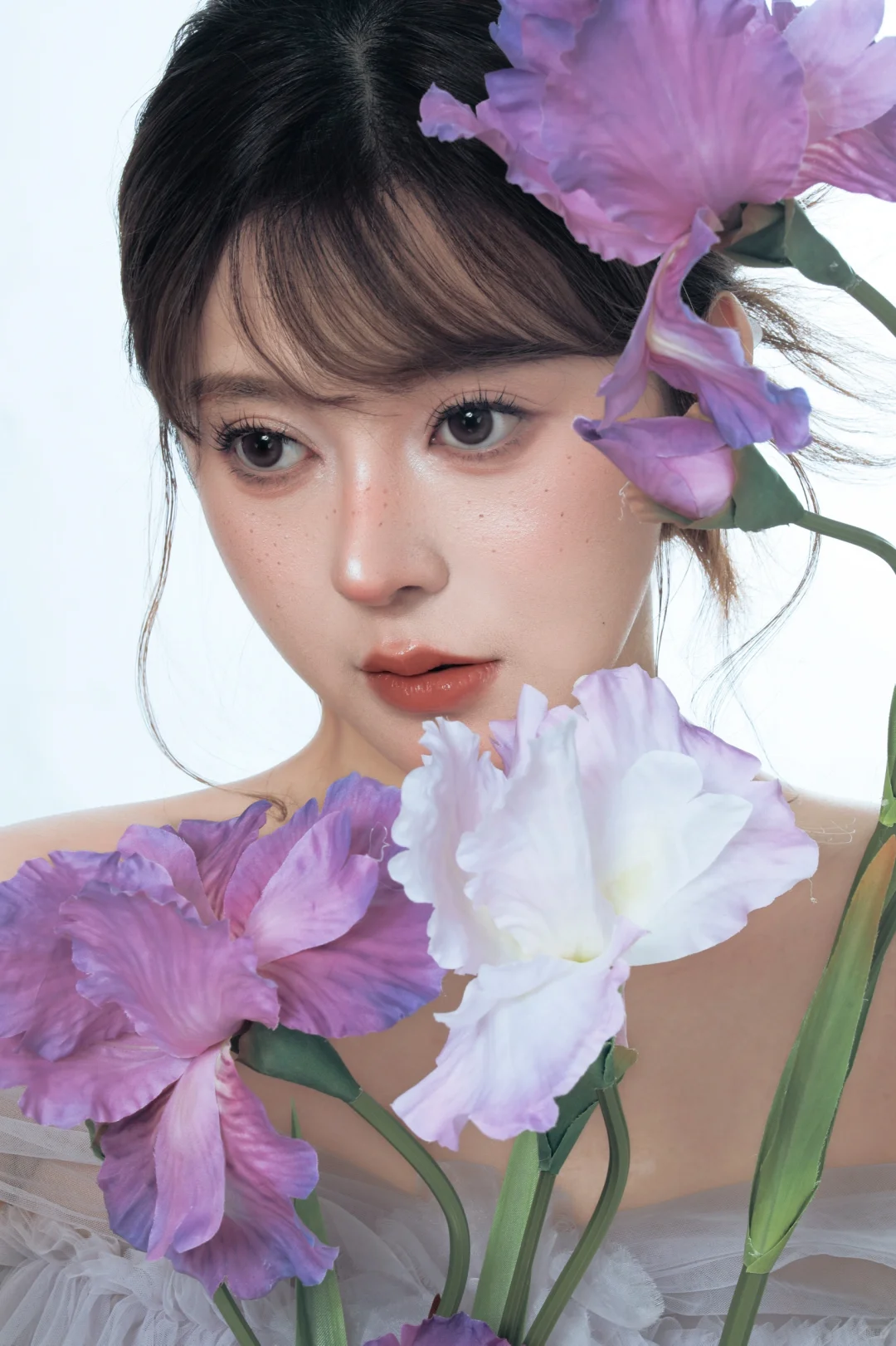 鸢尾花与蝴蝶兰的私语｜福州写真