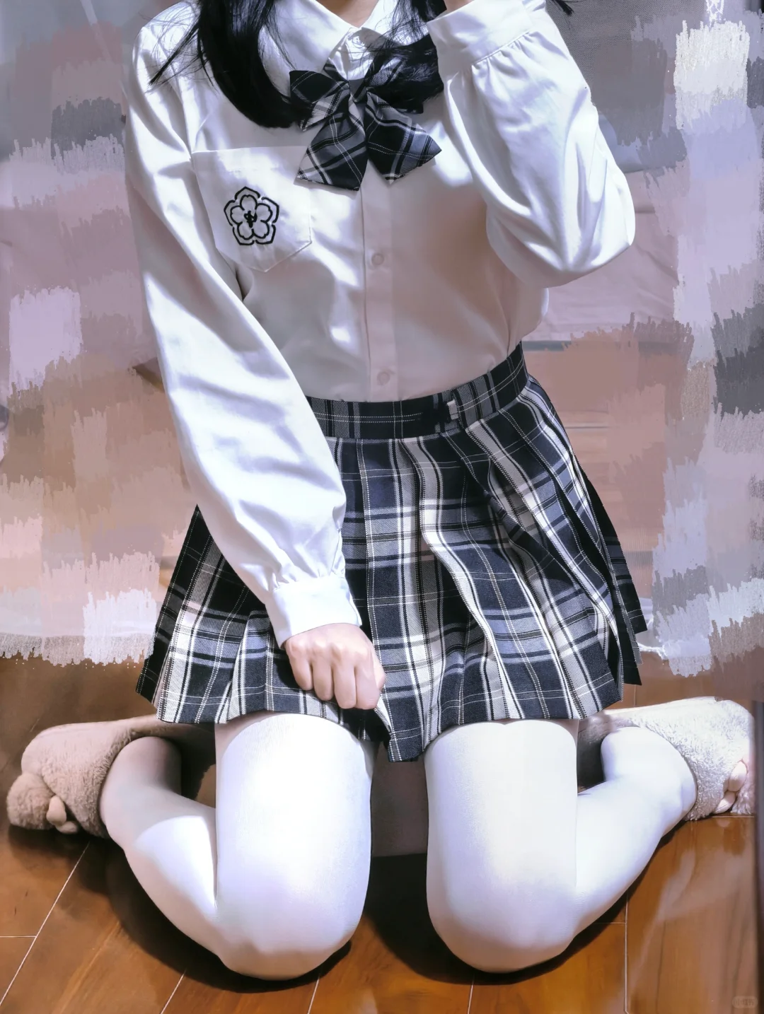 JK非得配黑丝吗！