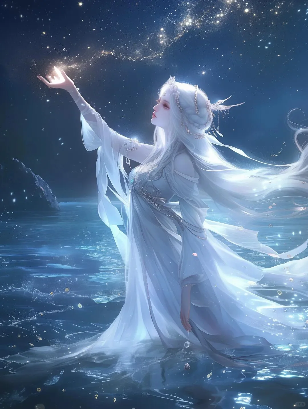 梦幻仙境中的星辰美人