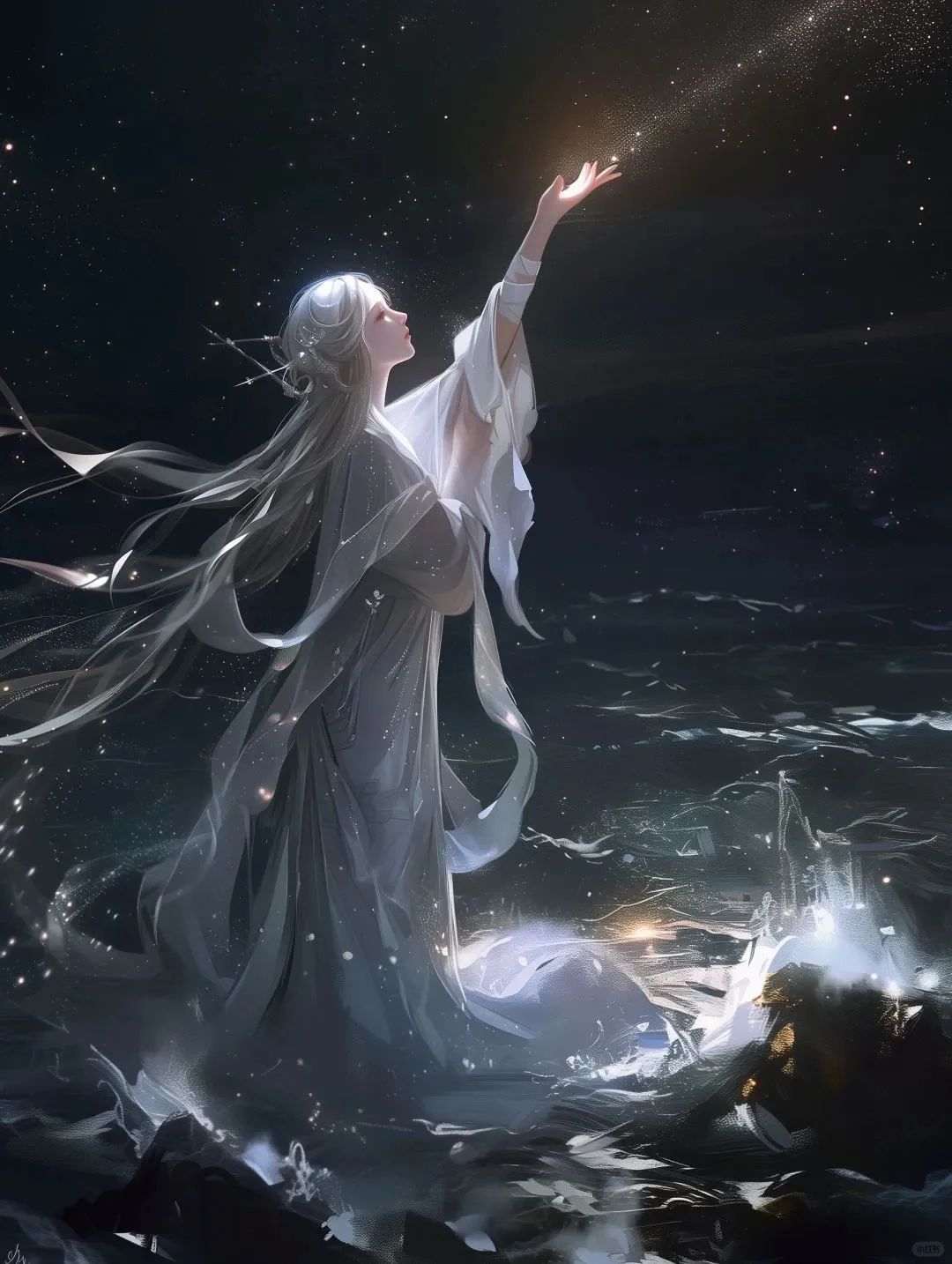 梦幻仙境中的星辰美人