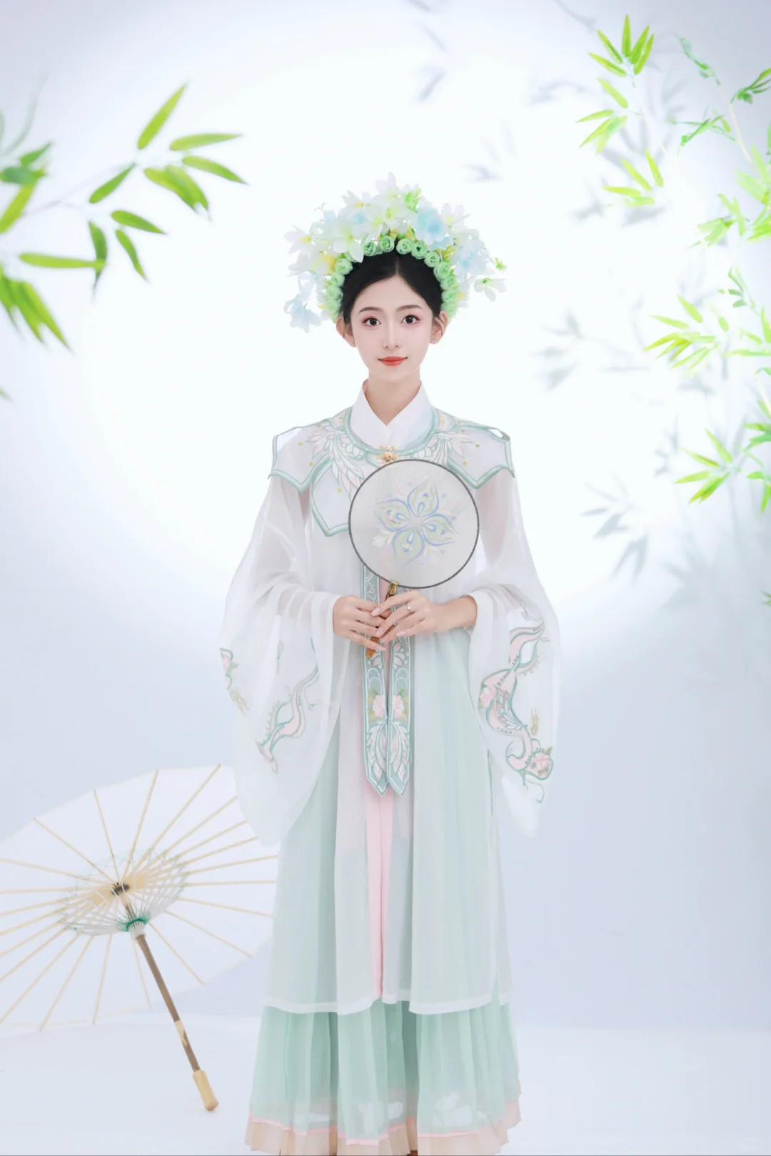 室内簪花写真