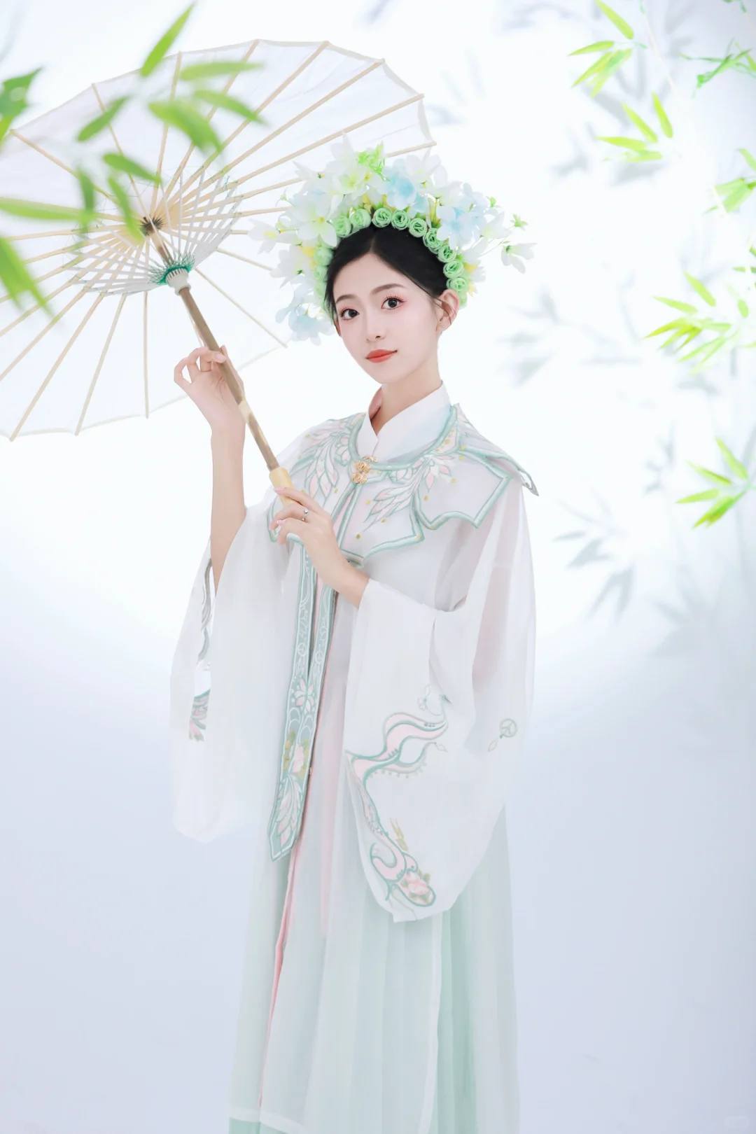 室内簪花写真