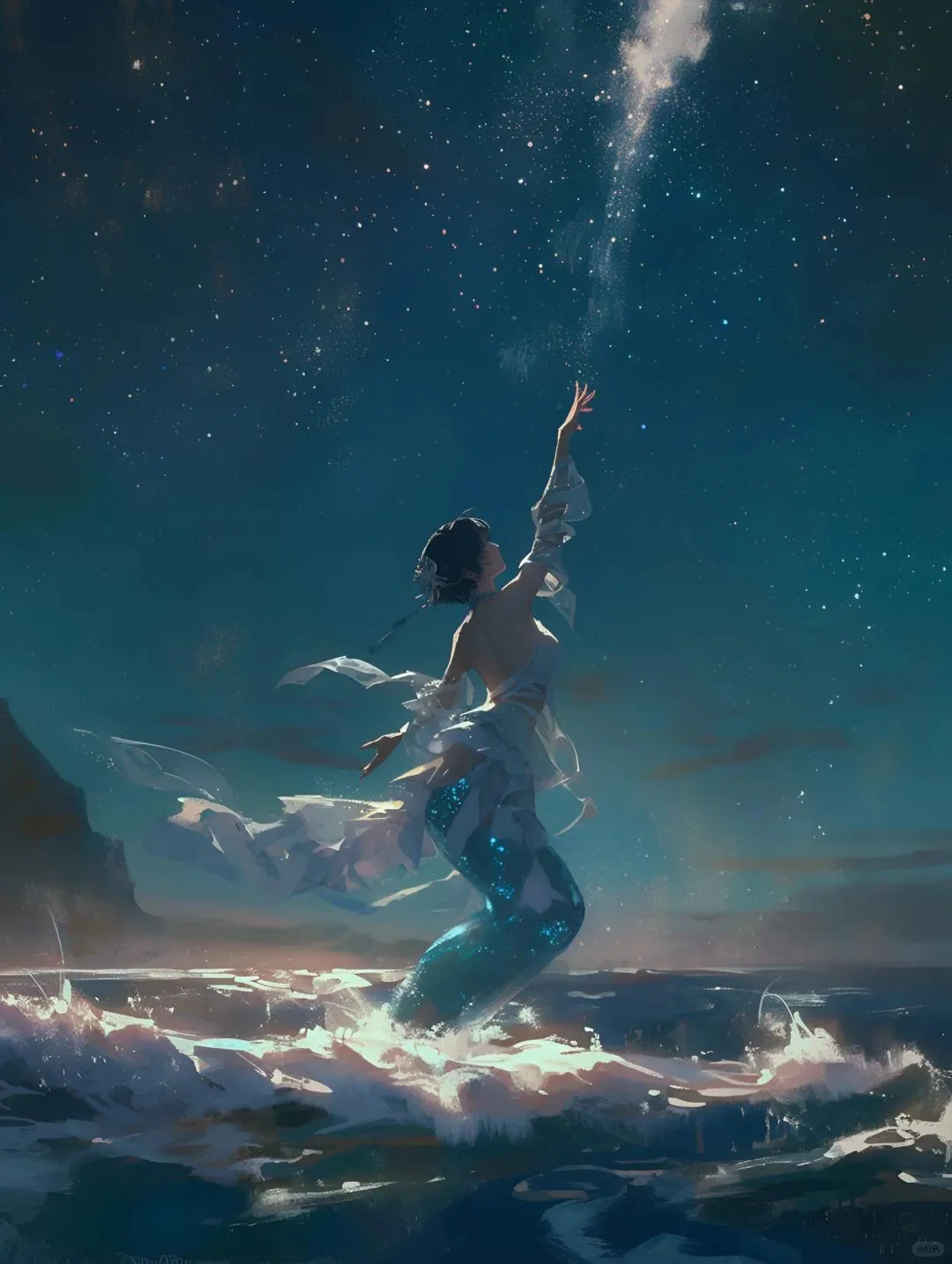 梦幻仙境中的星辰美人