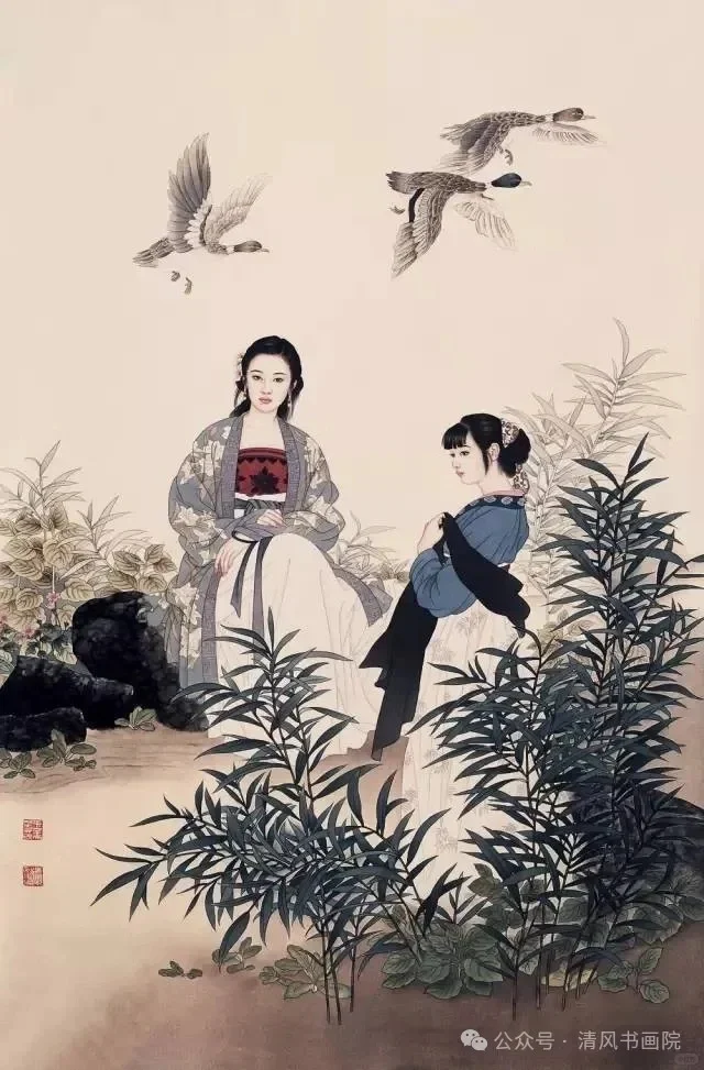太美了!难得一见的古典美女形体图