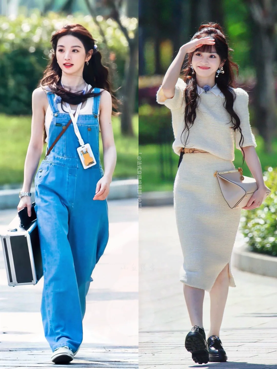 田曦薇私服街拍合集 没人能拒绝170甜妹！