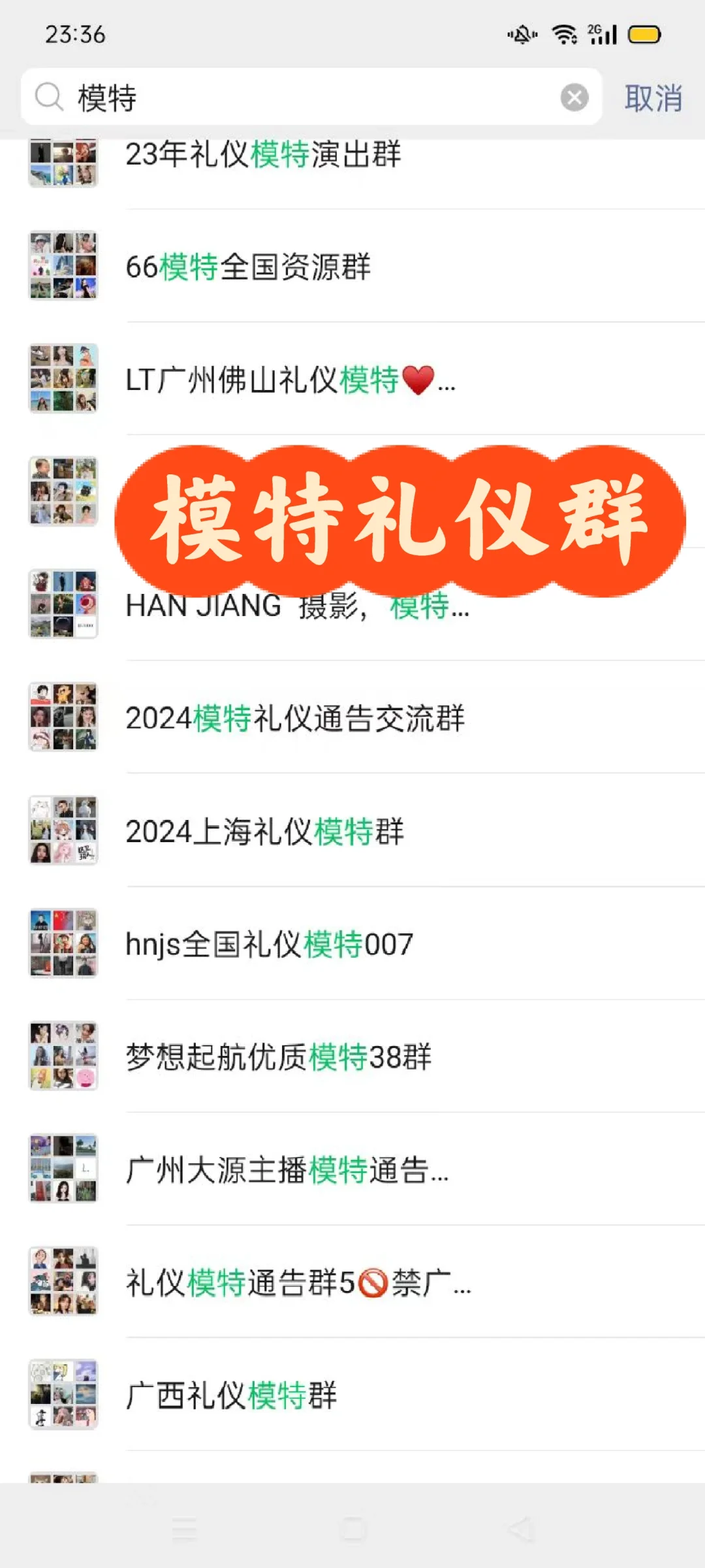 模特礼仪群