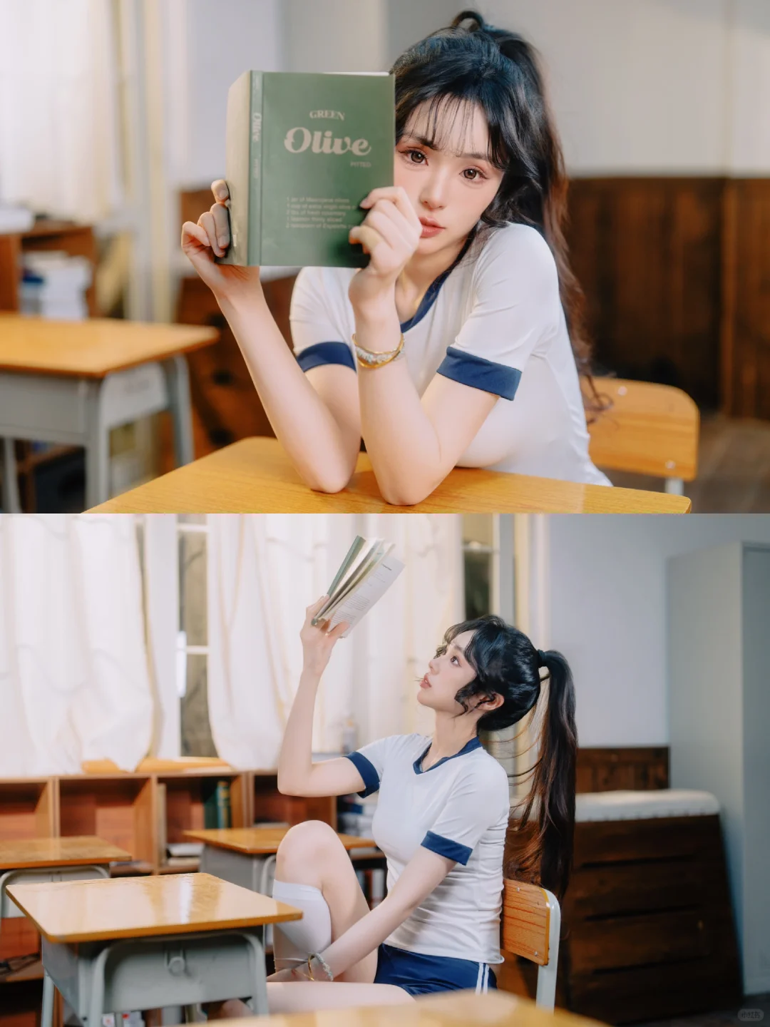青春不散场，教室里的体操服少女