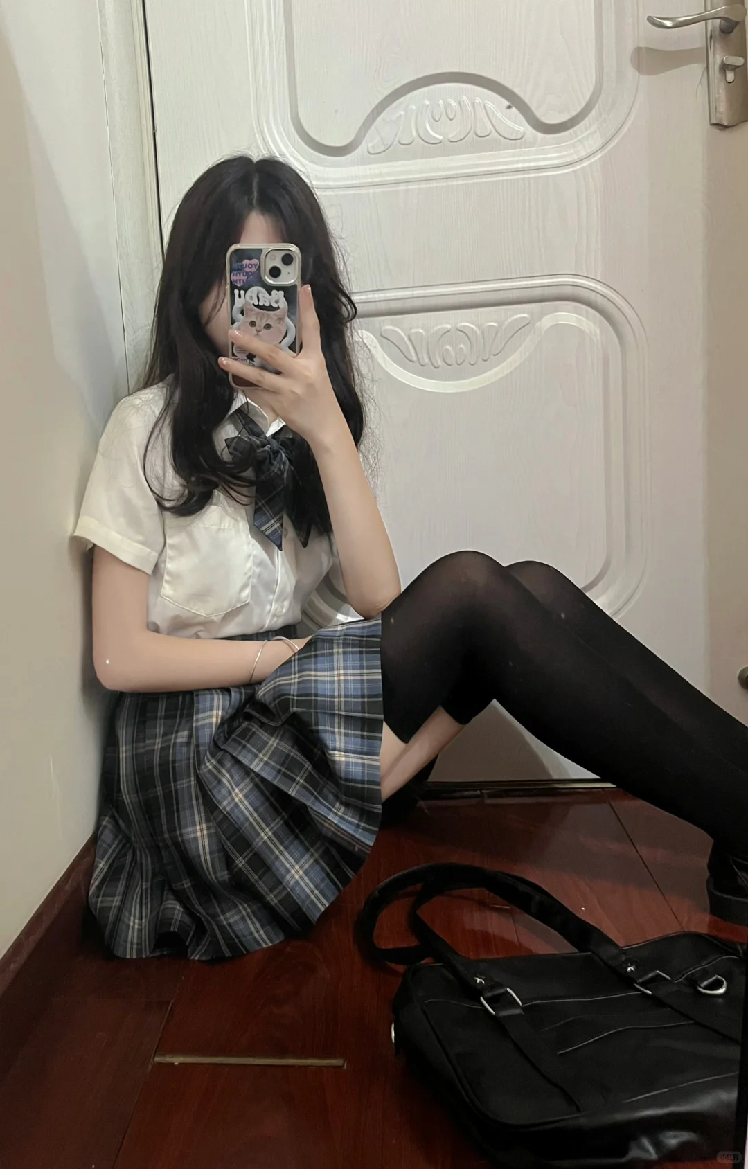 黑色过膝袜真的yyds