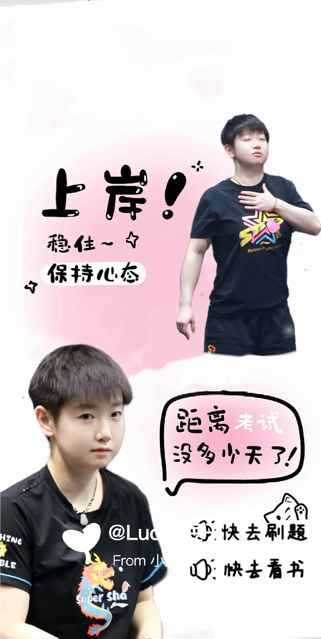 学习考试壁纸/莎莎壁纸陪你关关难过关关过