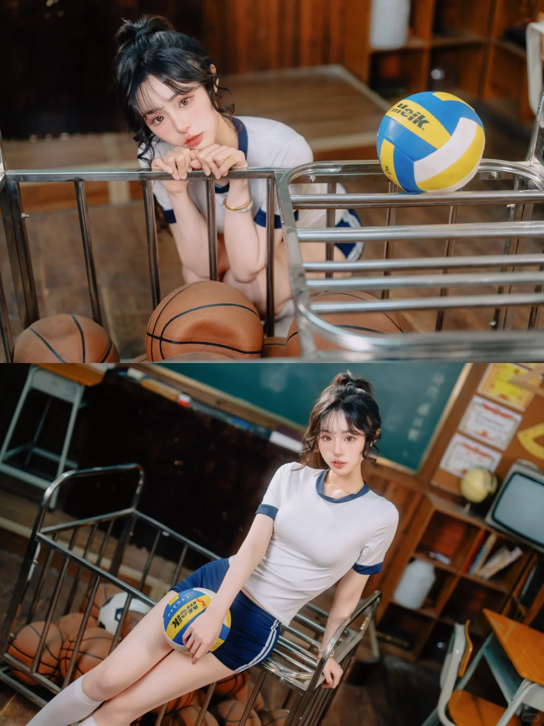 青春不散场，教室里的体操服少女