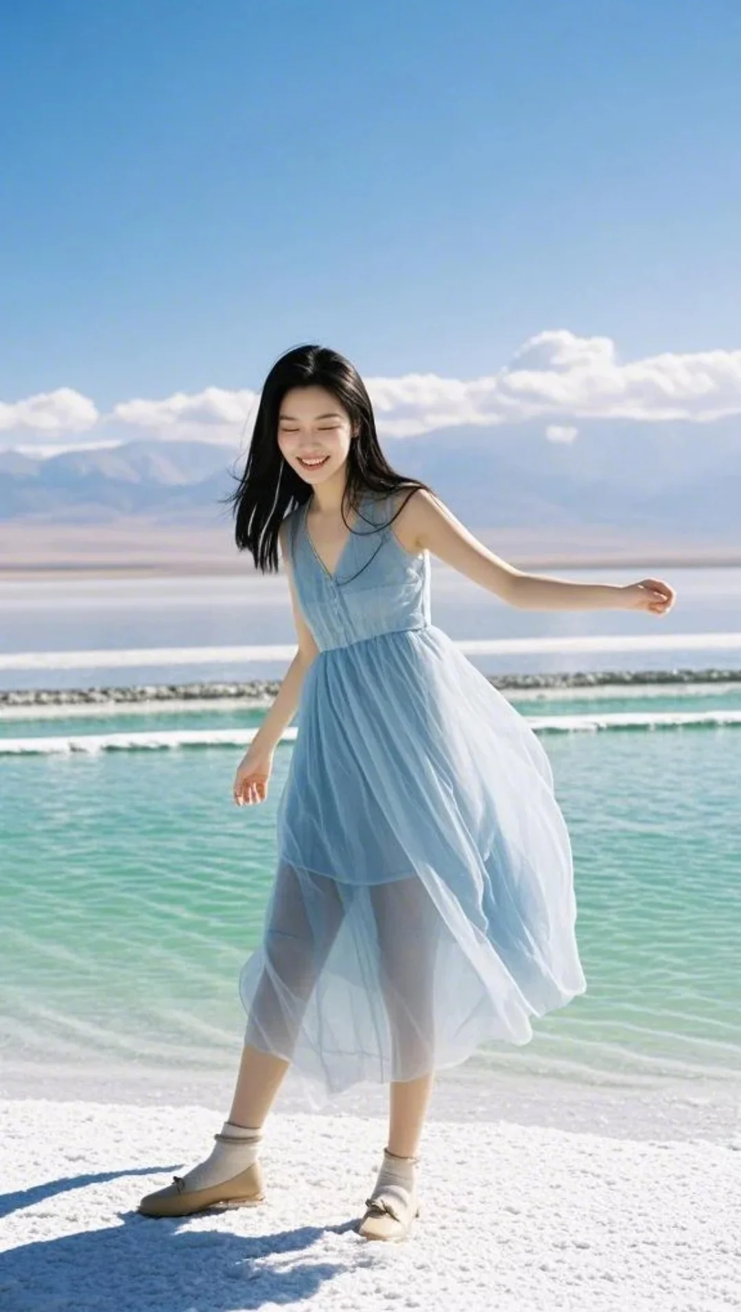 温柔的风编织着少女的梦