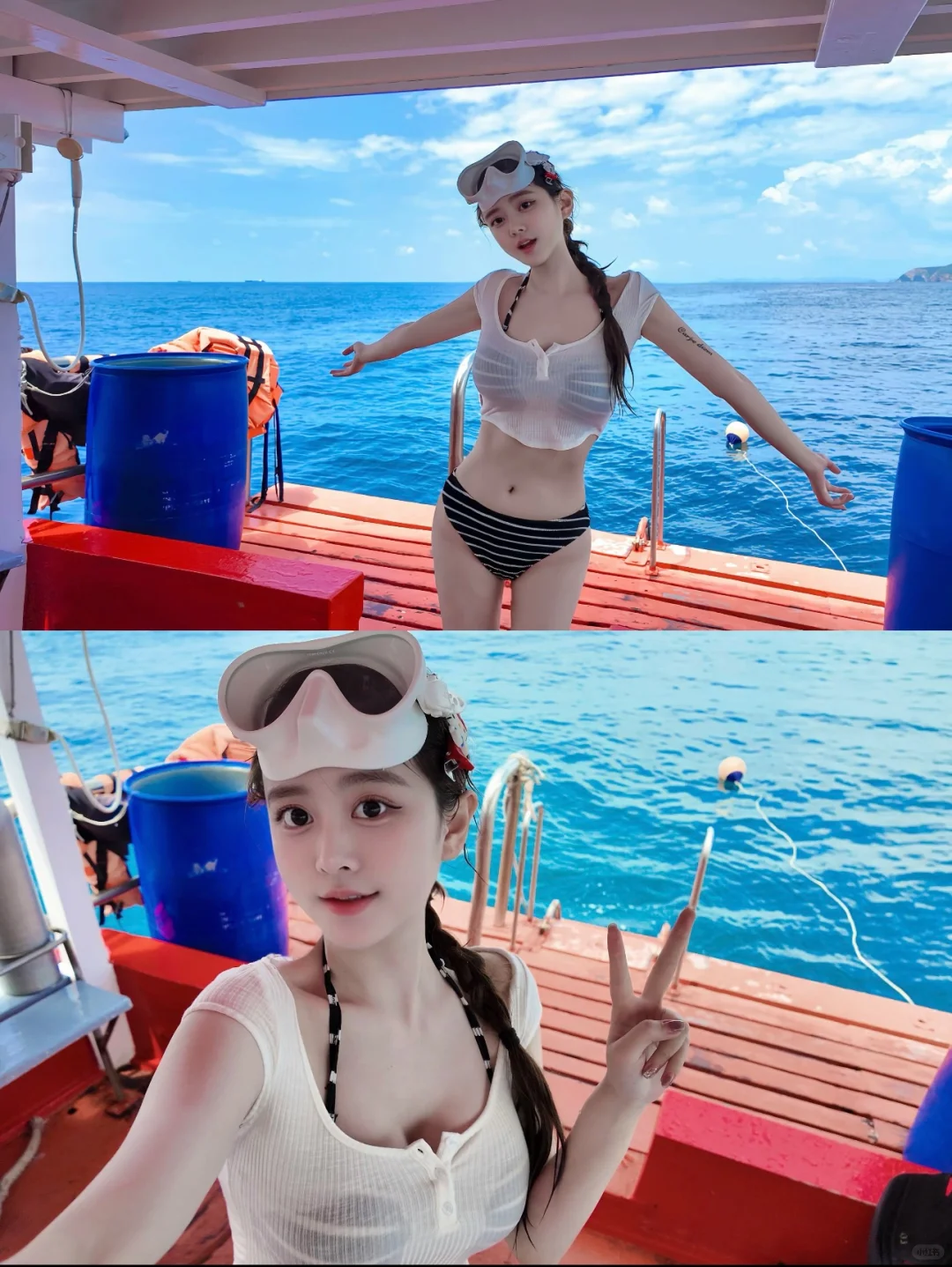海边比基尼穿搭