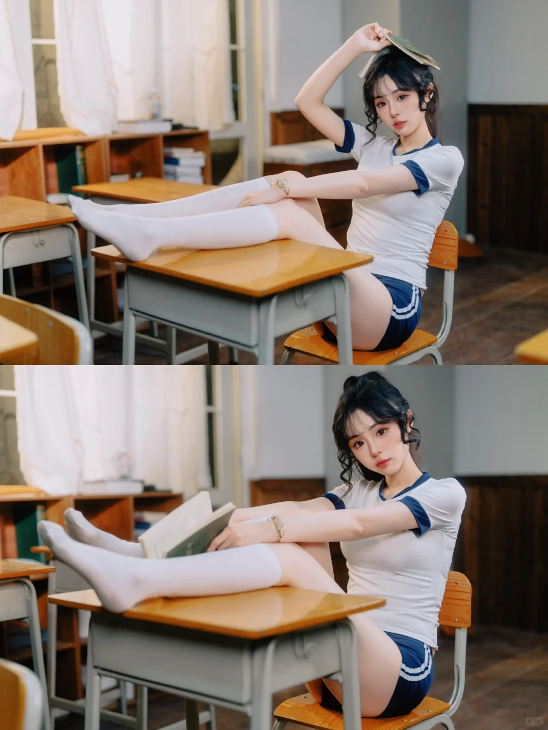 青春不散场，教室里的体操服少女