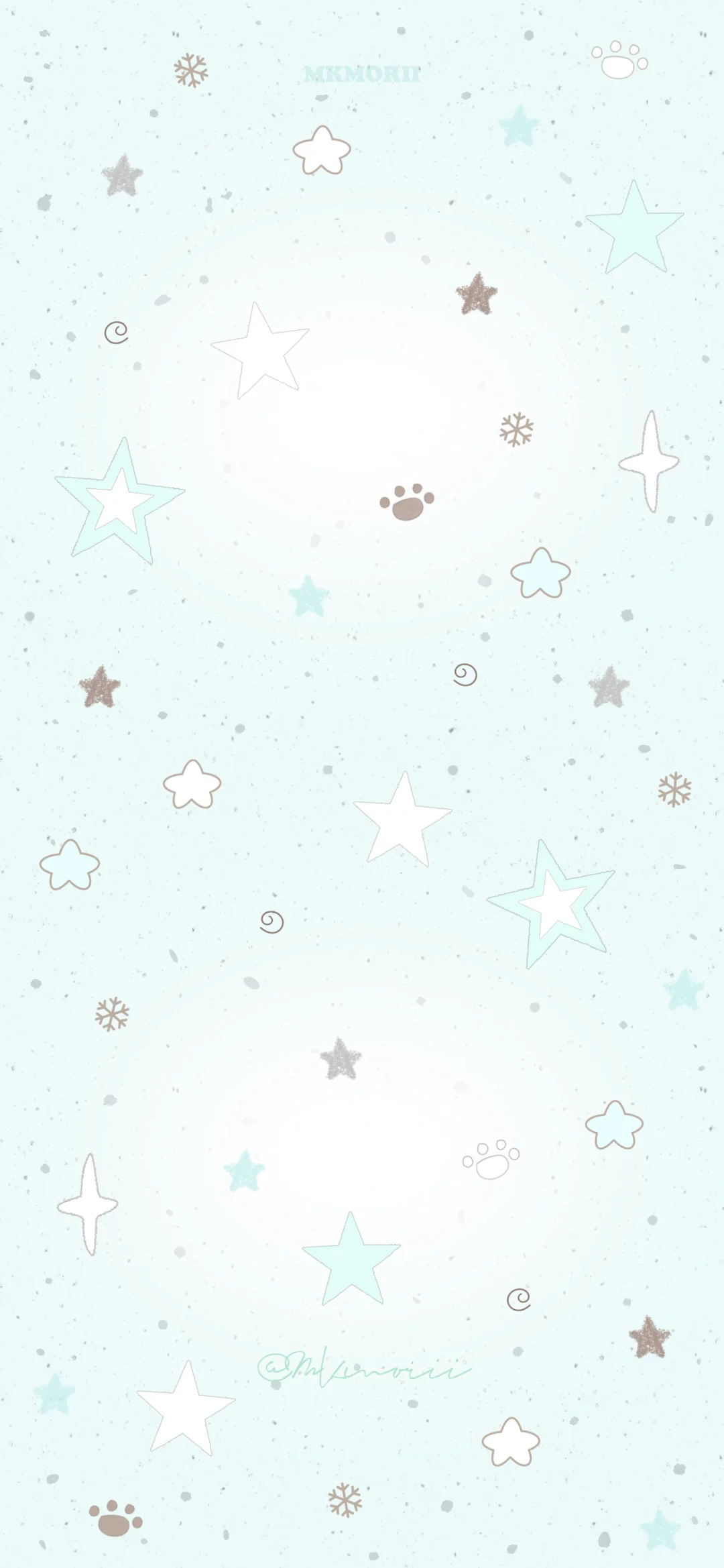 薄巧渐变星星壁纸