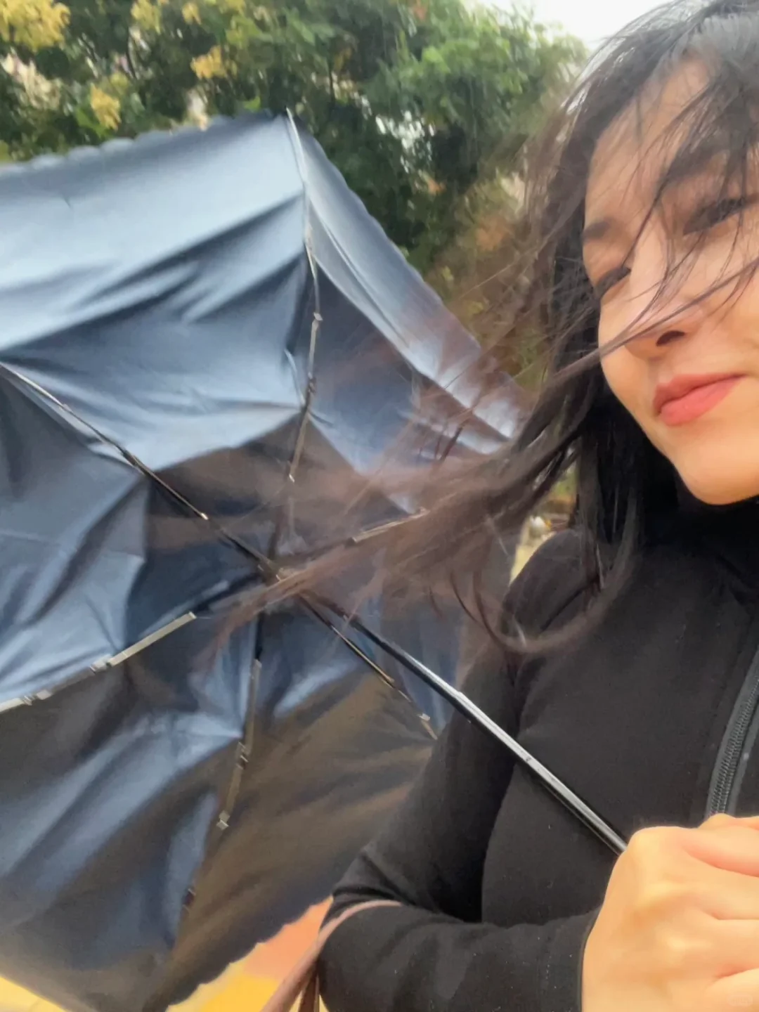 冒大雨去学了个双摇