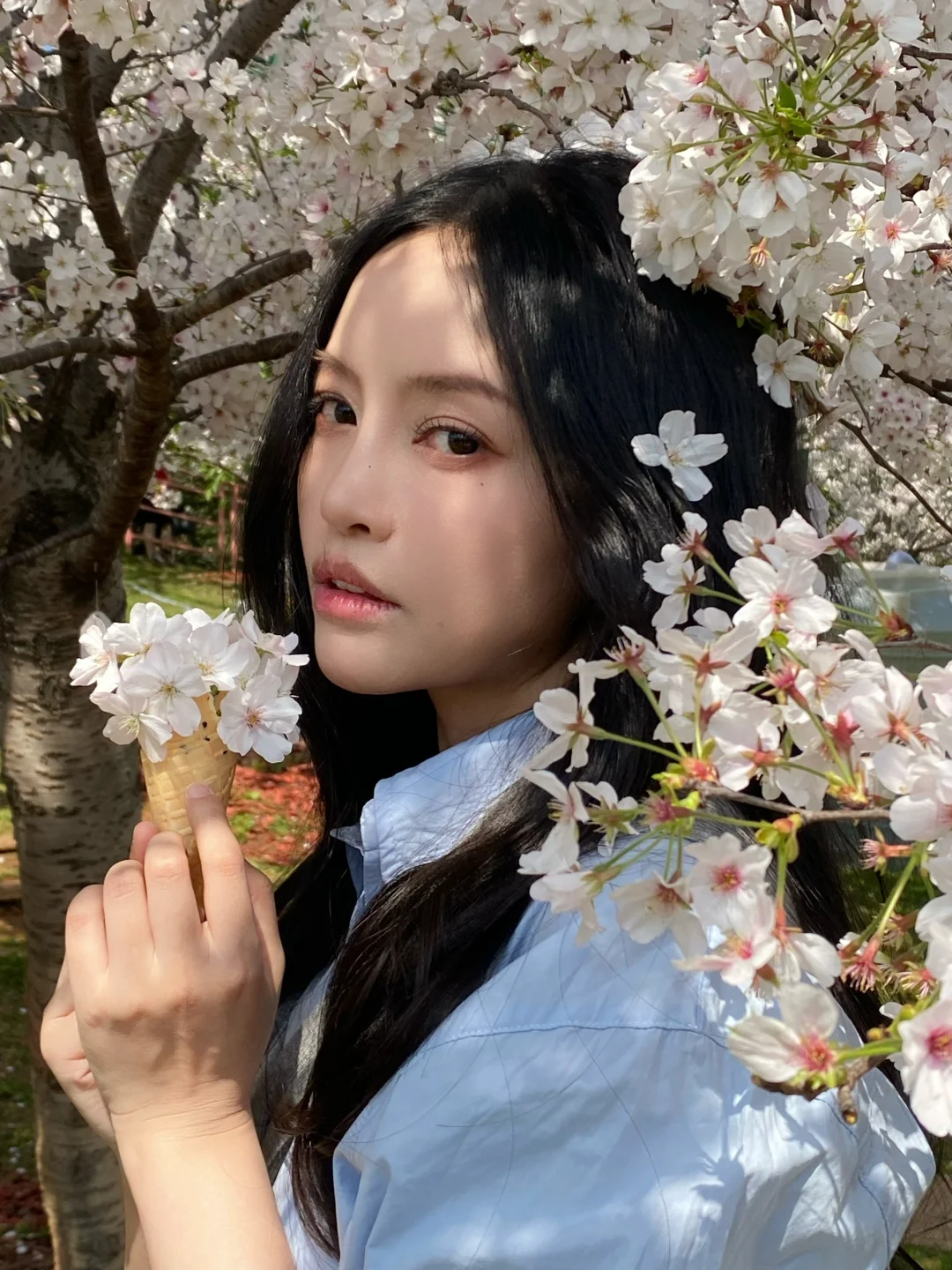春日限定|在漫花庄园拍了组韩女写真