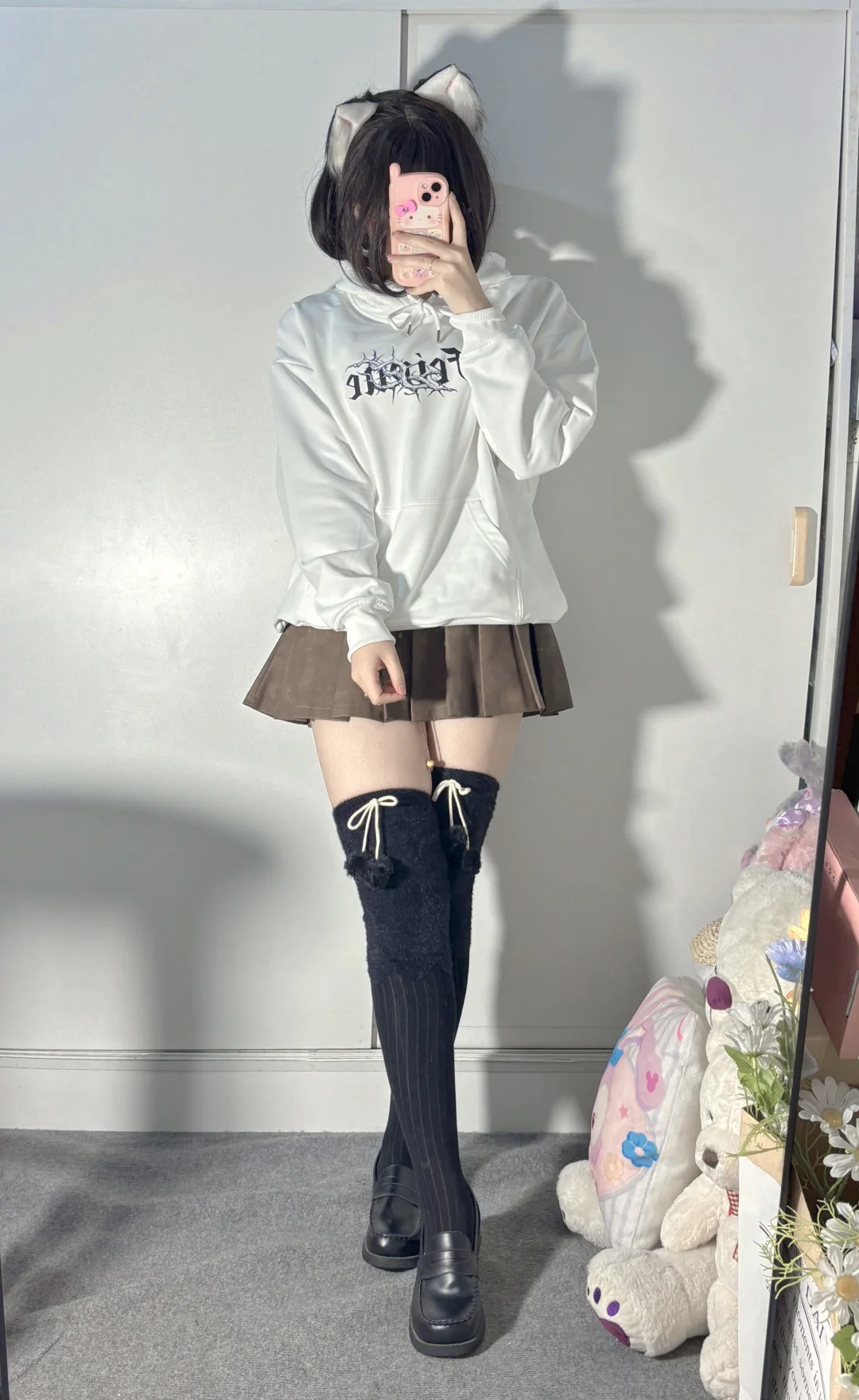 猫耳女友的黑白搭配～