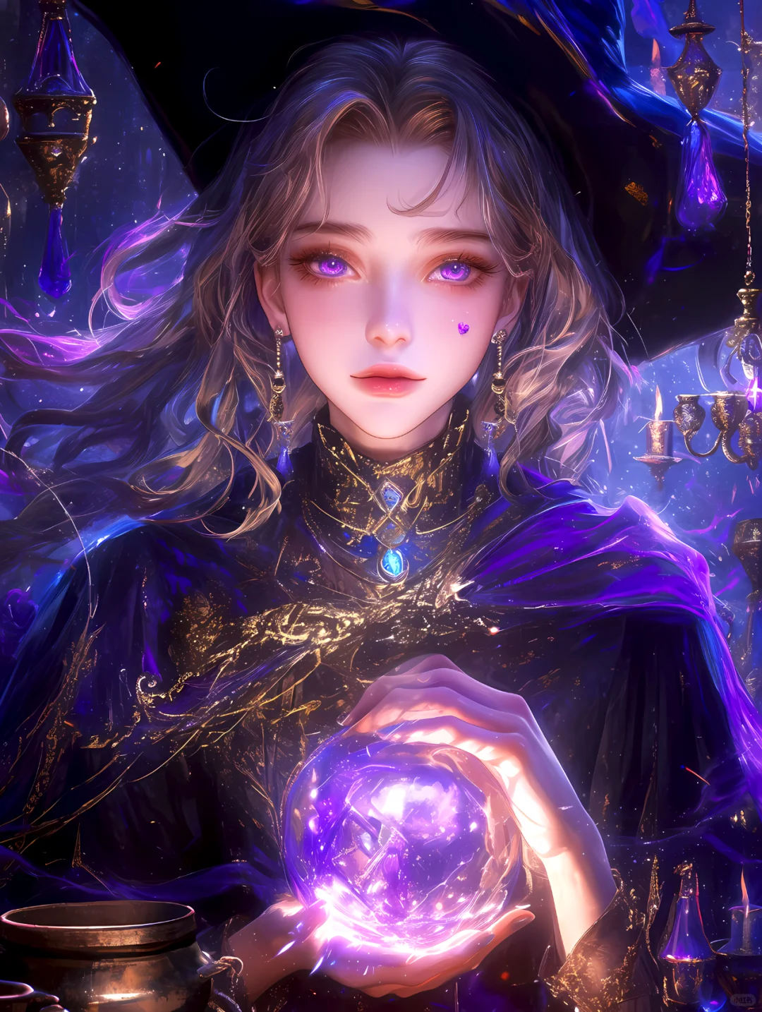 | 紫色 紫裳巫女：斗室魔研