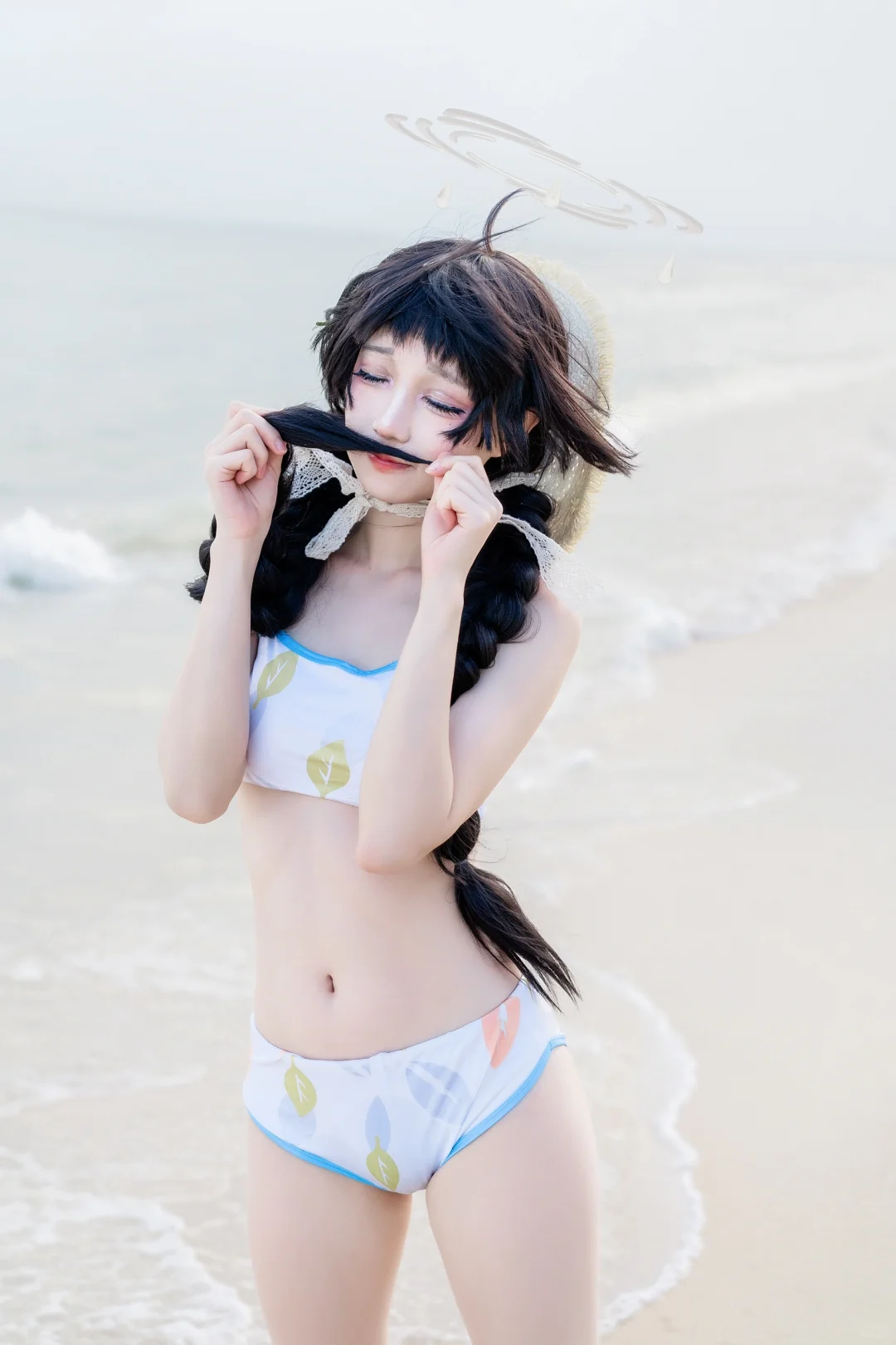 海边拍摄怎么处理假发最合适-美游cos