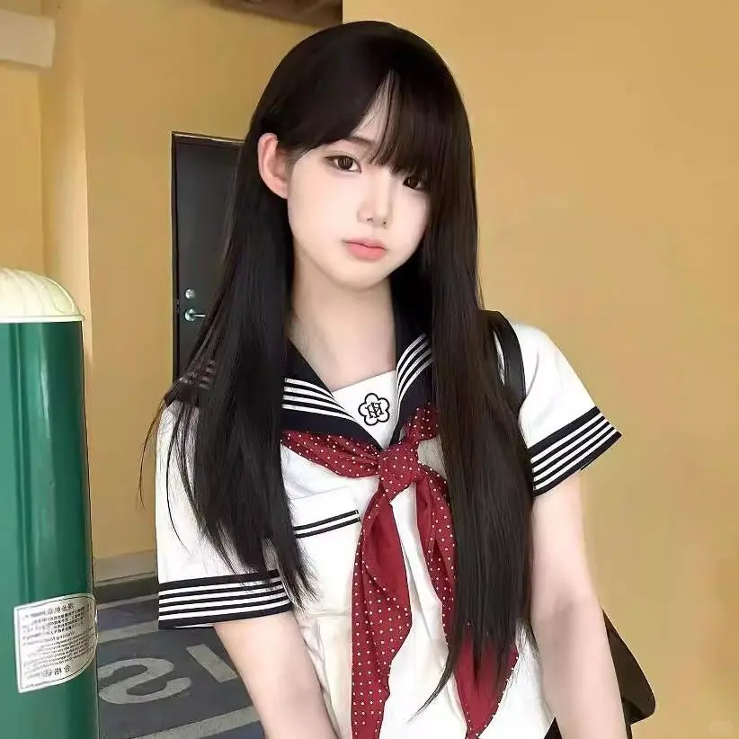 程铭假发女黑棕色长直发圆脸自然蓬松学生甜