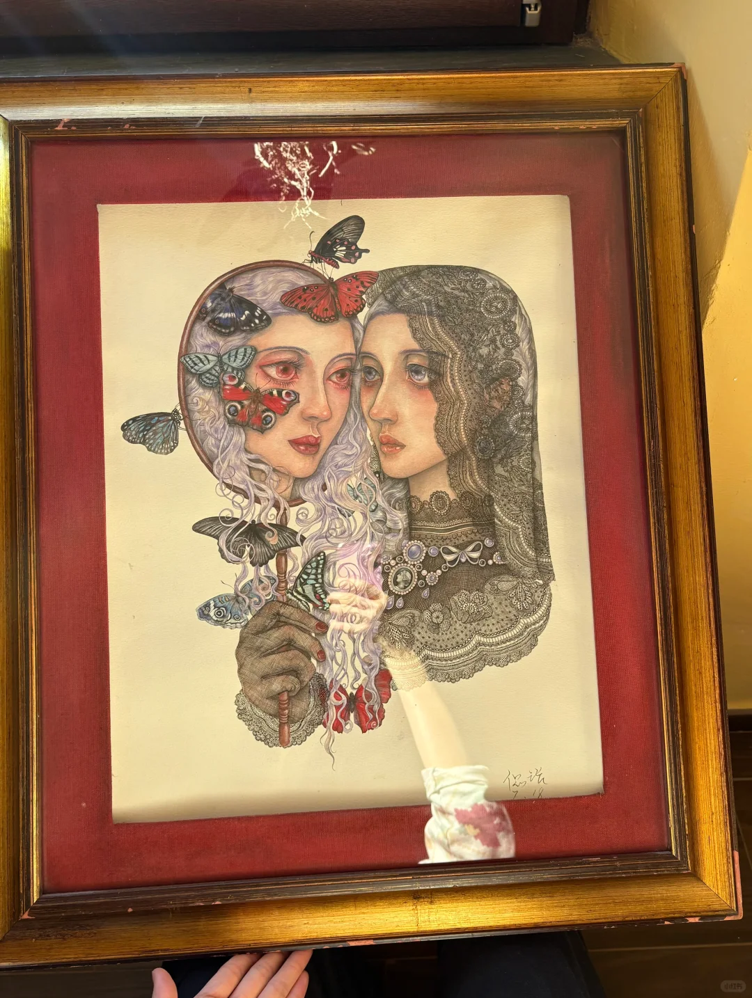 画蕾丝画得眼快花了😵‍💫