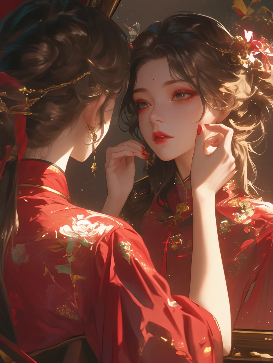 御姐头像·一眼万年！国风红妆美人惊艳来袭