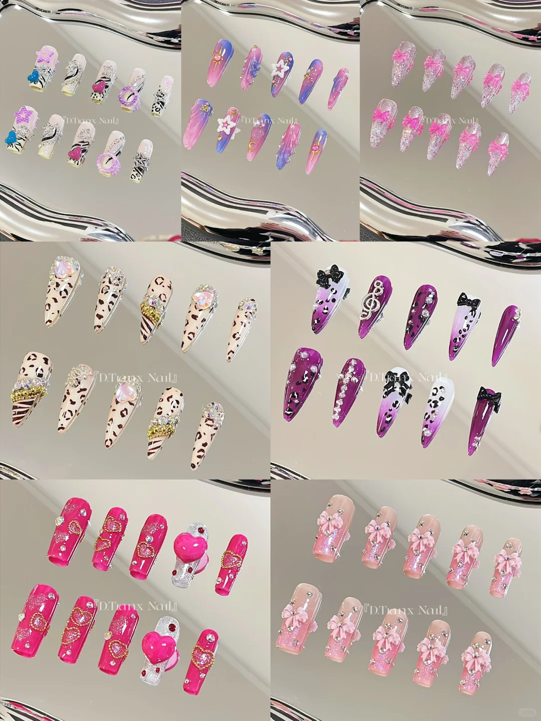 ·指甲上有调色盘春夏甜辣风美甲穿戴甲