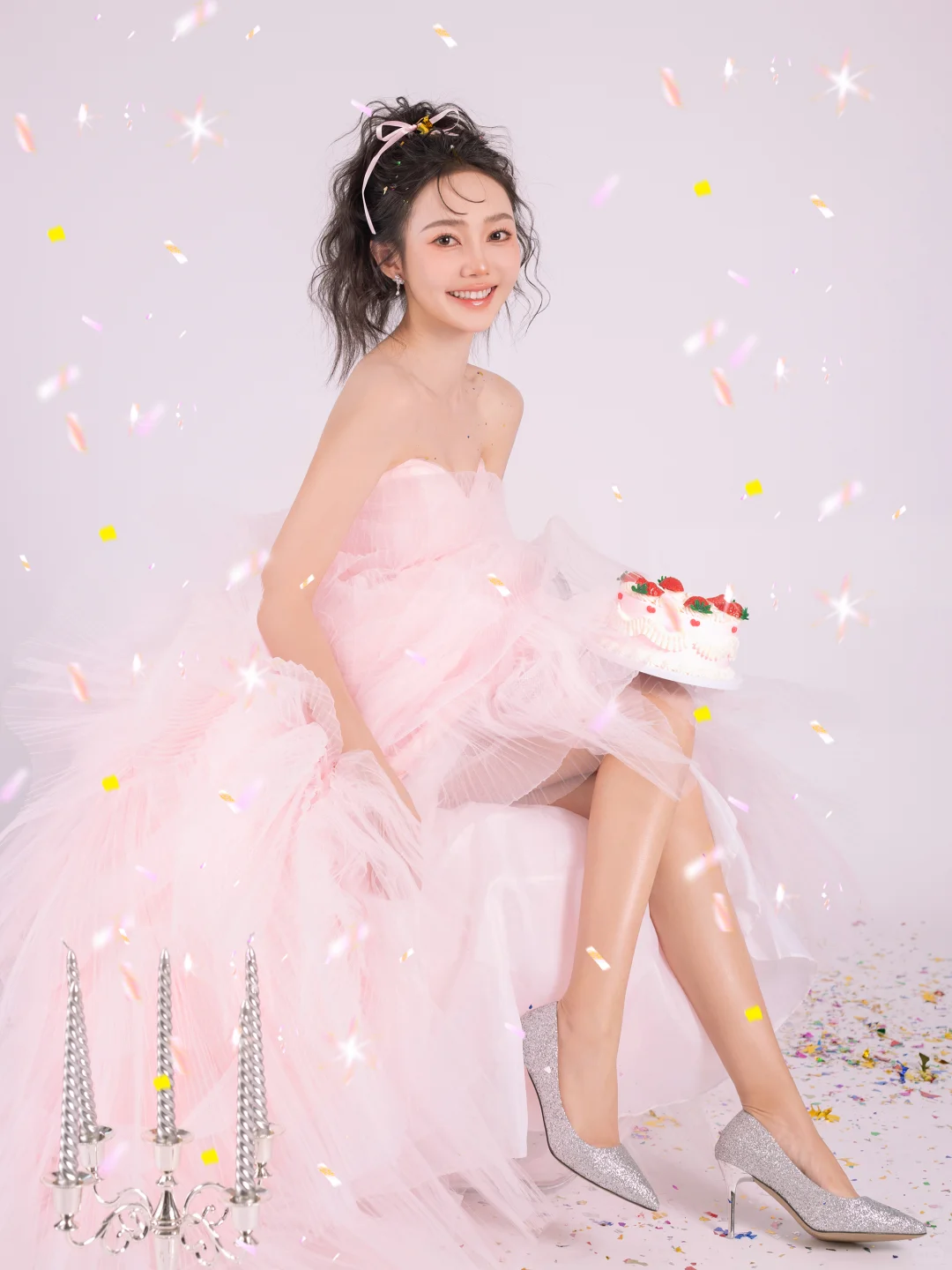 哪个女孩子能拒绝这么闪耀的生日写真