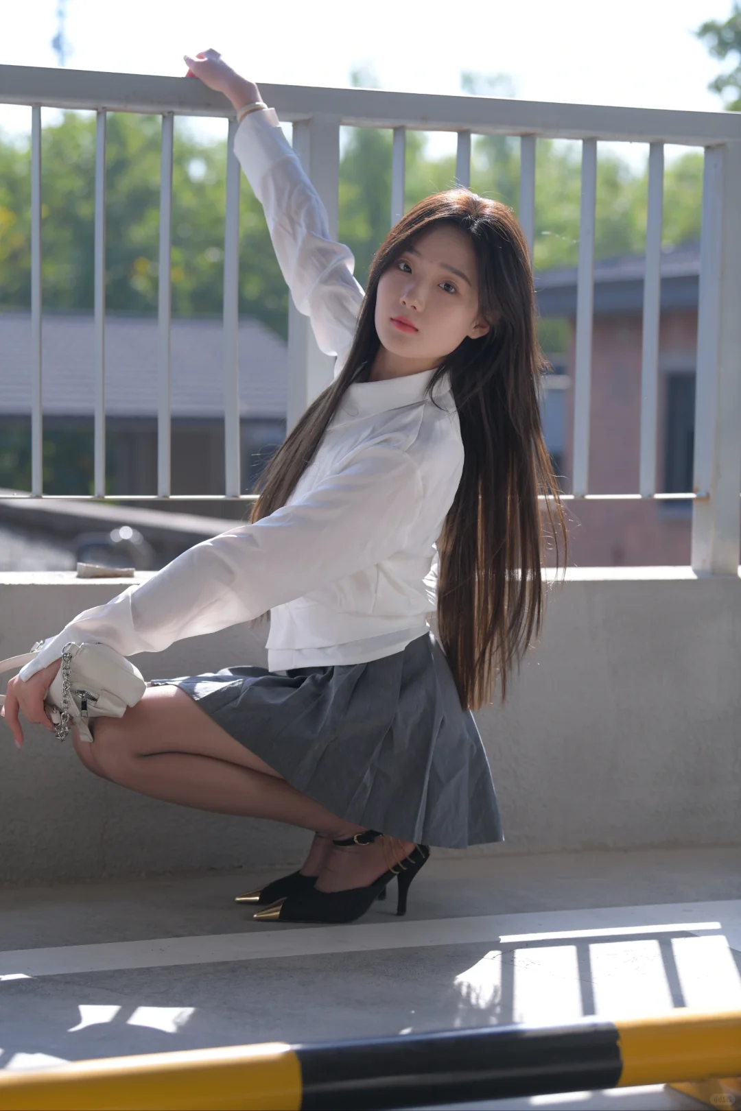 街拍：做最亮眼的春夏JK女孩
