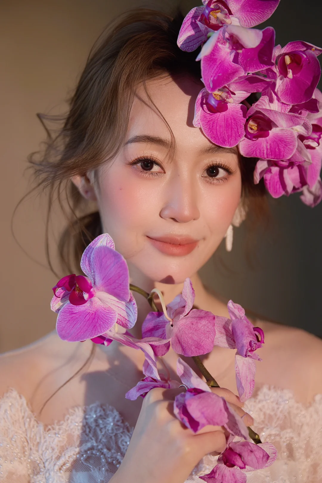 有被兰花花绝美的婚纱照美哭！