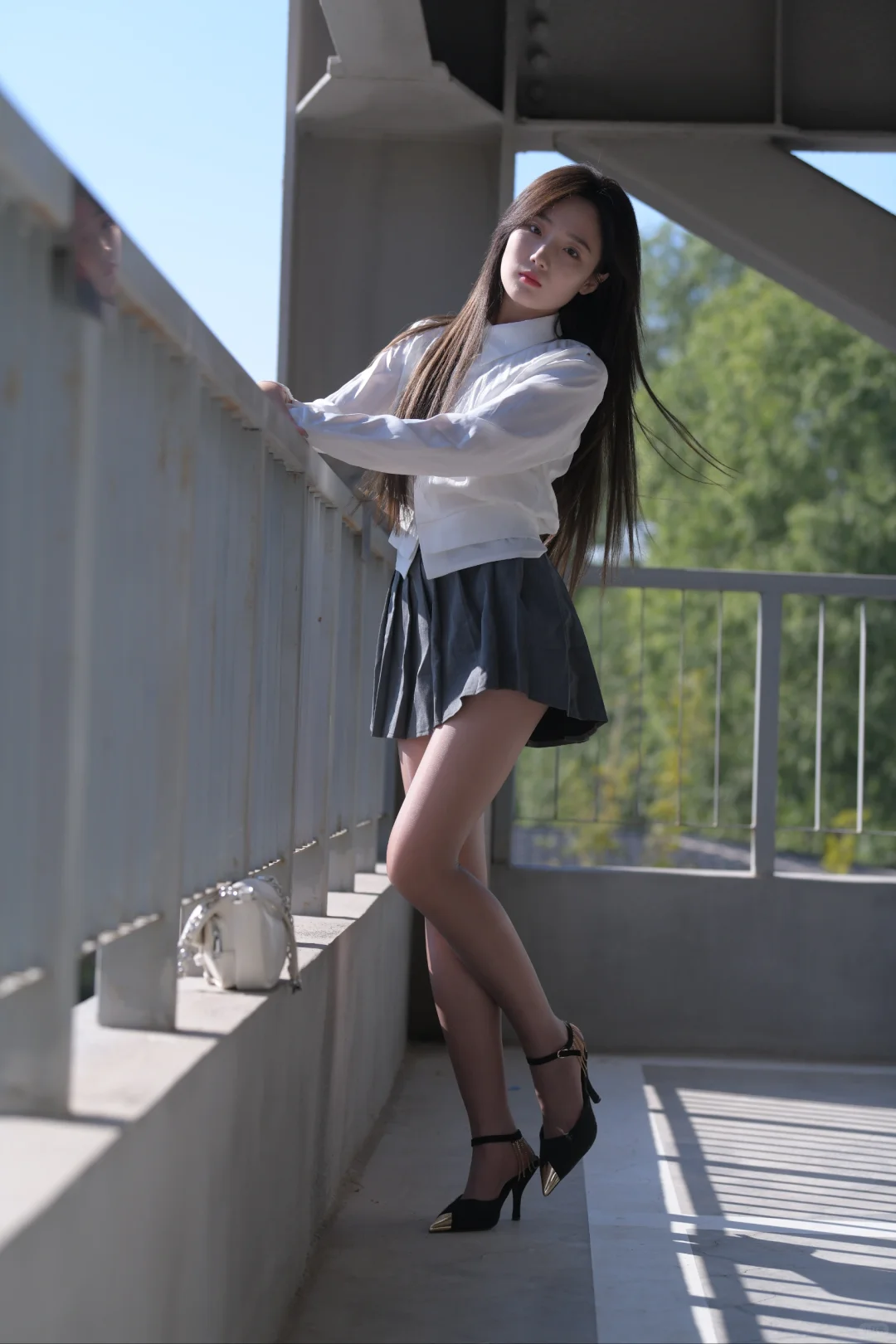 街拍：做最亮眼的春夏JK女孩
