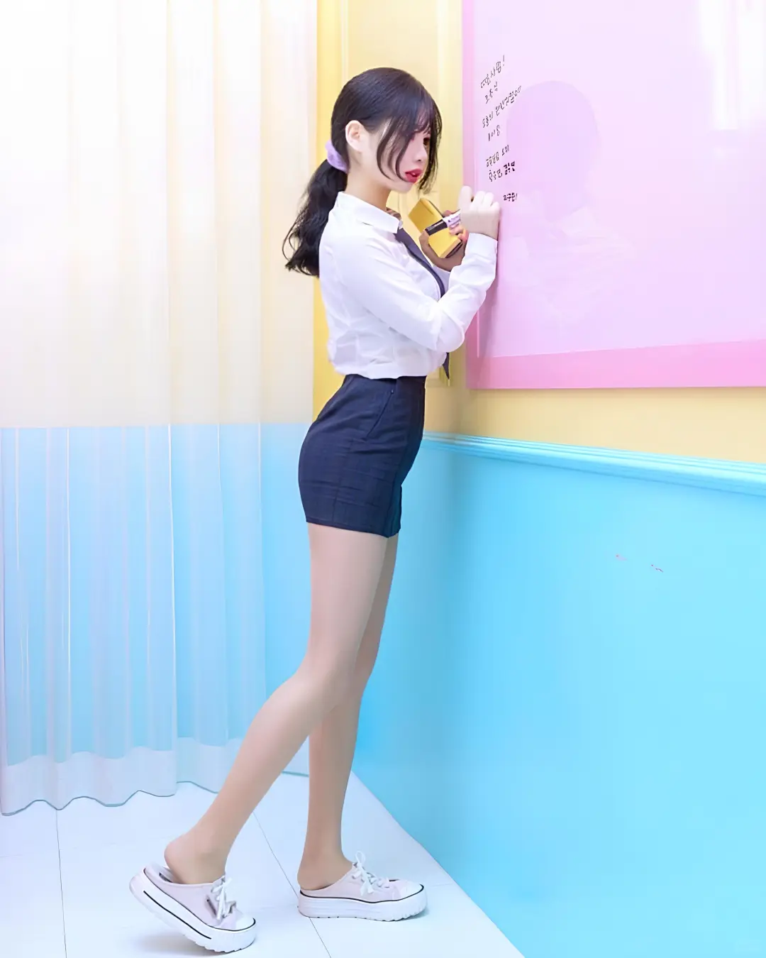美腿，取图私