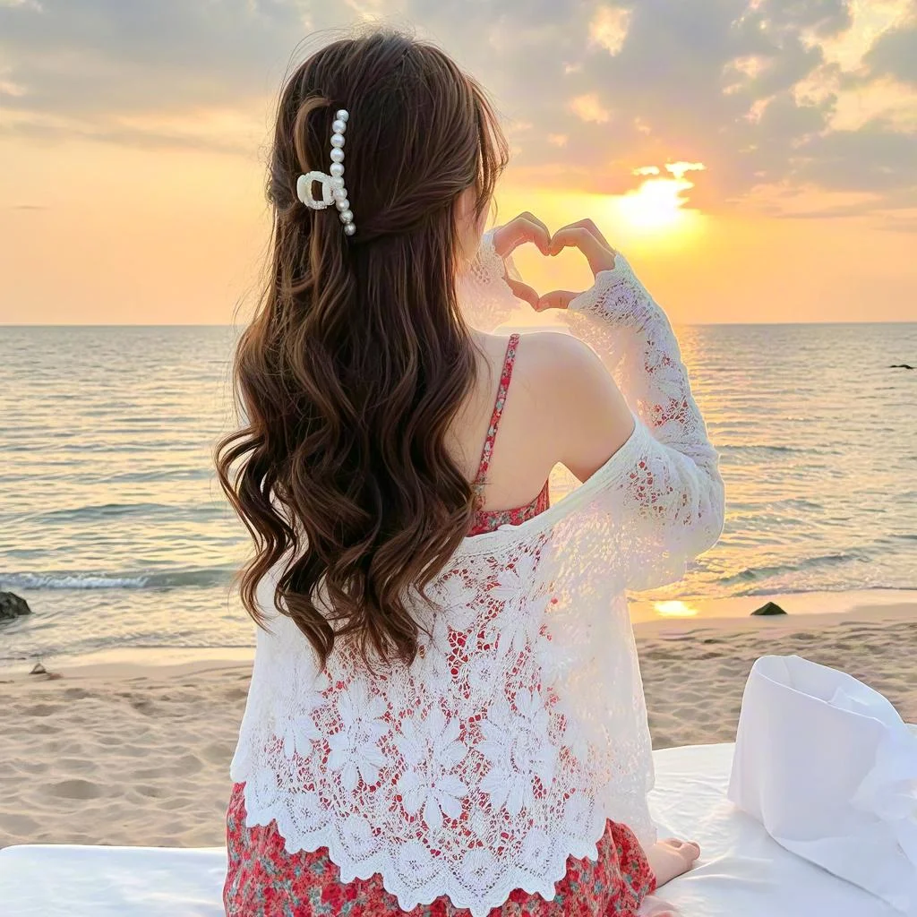 氛围感比心❤️女生头像
