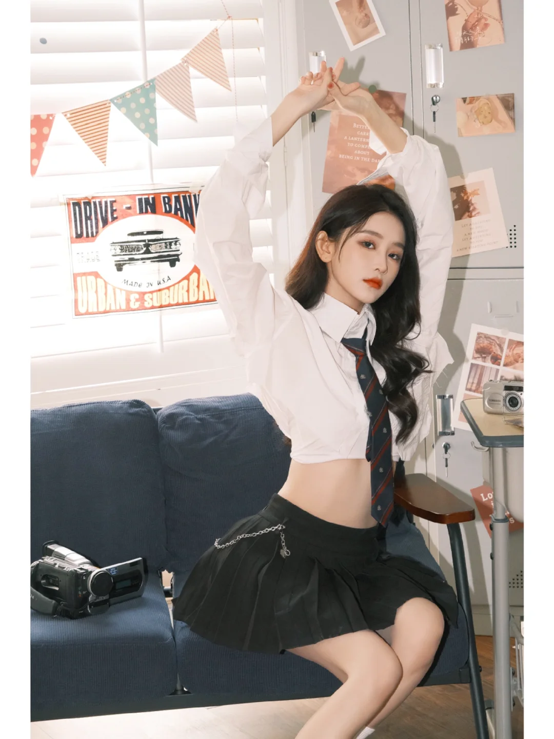 开学日超火美式学院风怎么拍