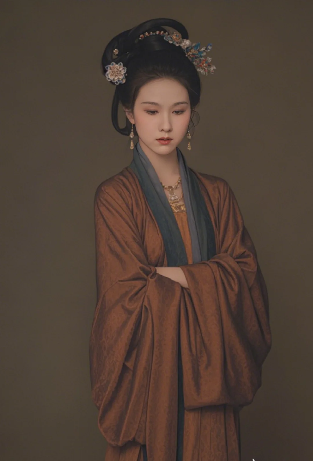 贵女，陈都灵，工笔画，素材