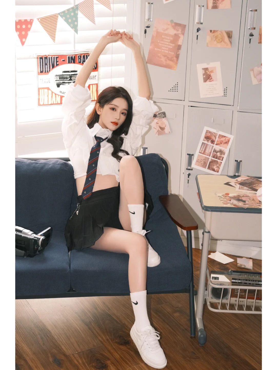 开学日超火美式学院风怎么拍