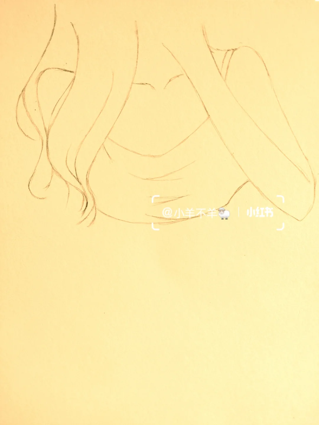 美女黑白简笔画＃绘画教程22（附过程）