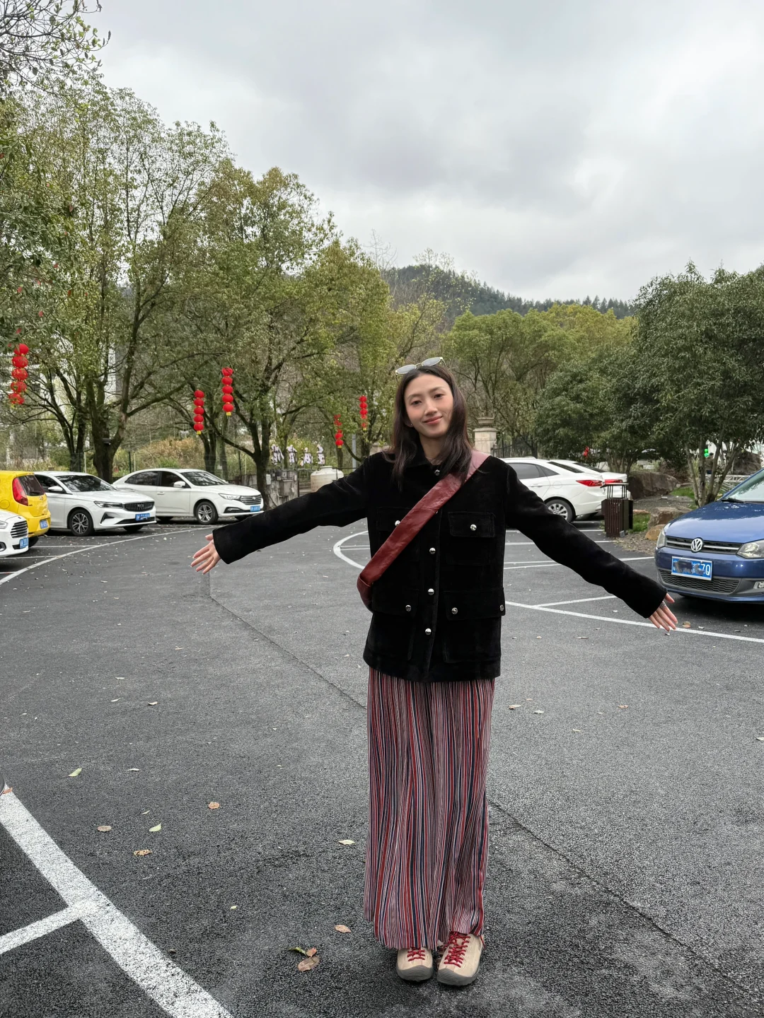 宅女丝绒外套一些穿搭思路️6