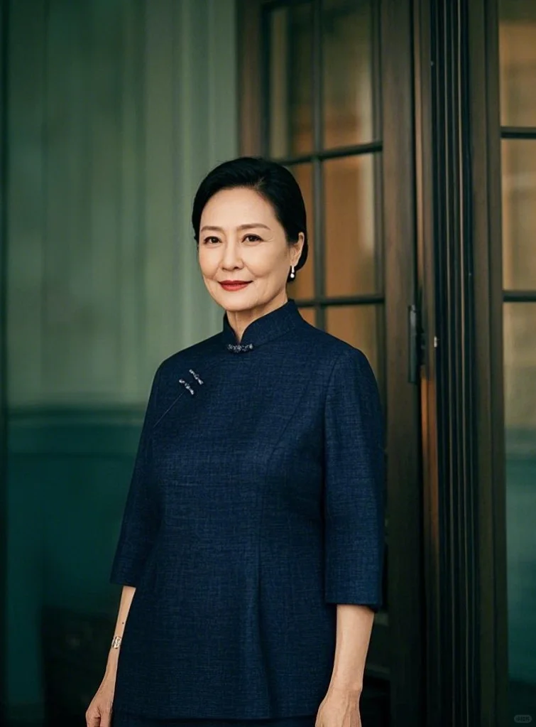 50岁穿旗袍的松弛美学｜竹林听雨的东方骨相