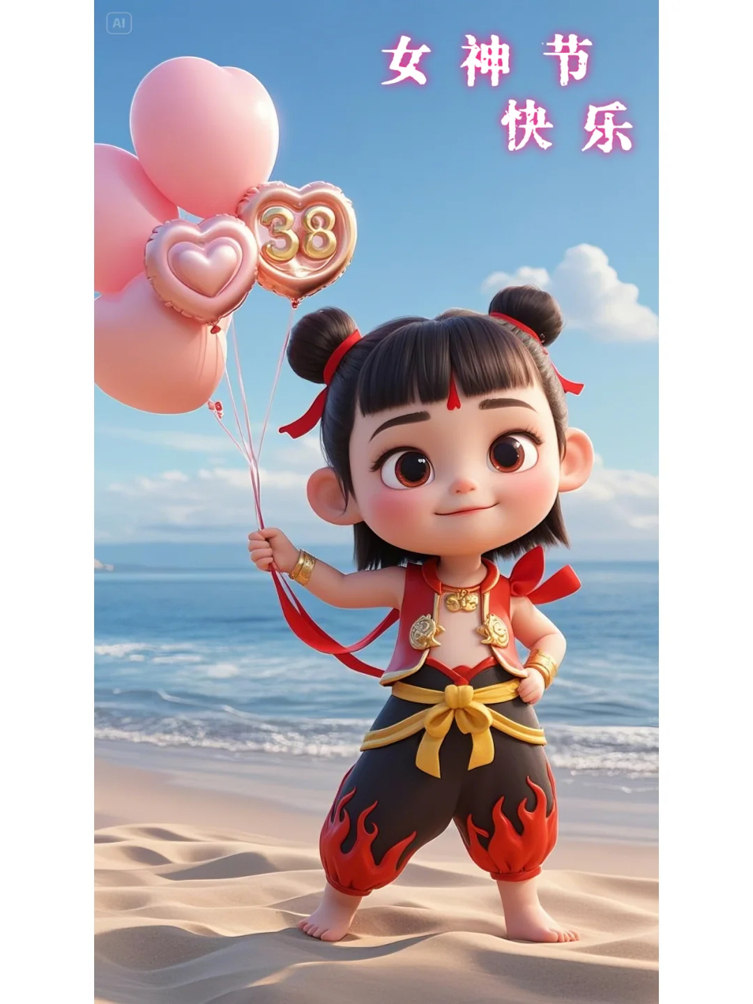 #女神节快乐#三八节#朋友圈文案#哪吒壁纸Ⅱ