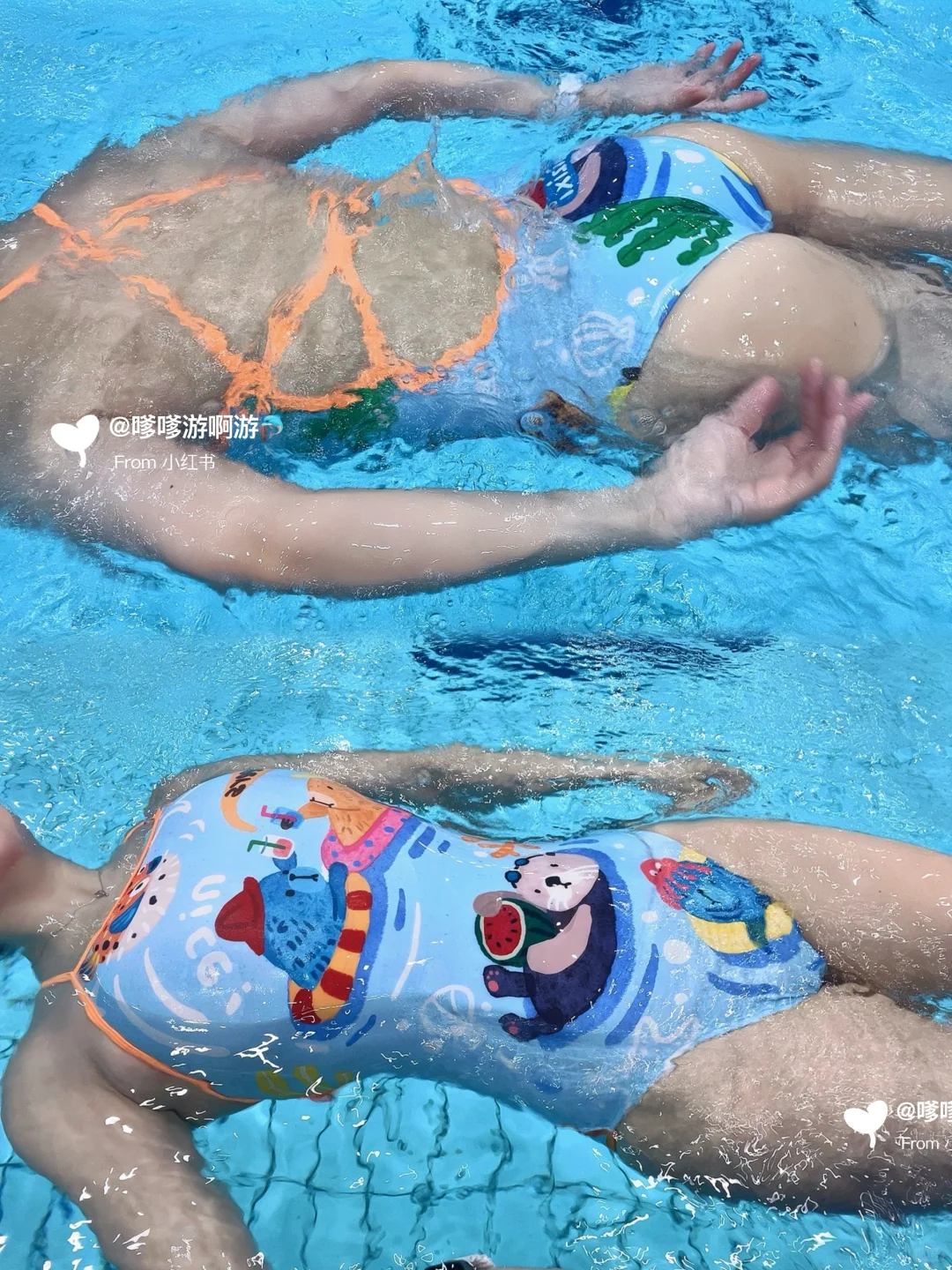 🌊🉑爱的小海懒在游泳🦥