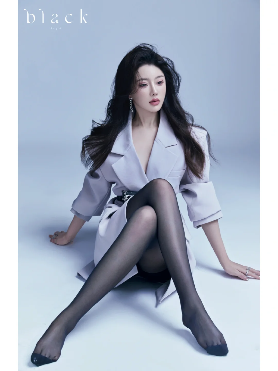西装写真｜黑丝mack女人味爆棚 迷人的危险