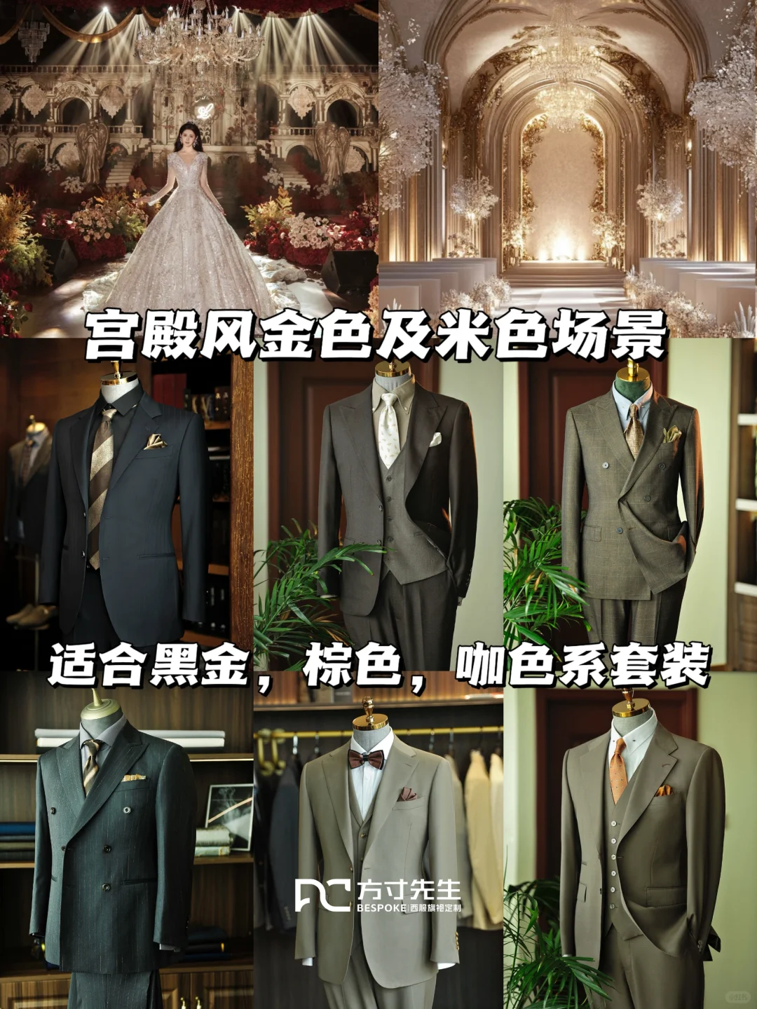 🌿新郎战袍全场景配色图鉴｜教科书式穿搭