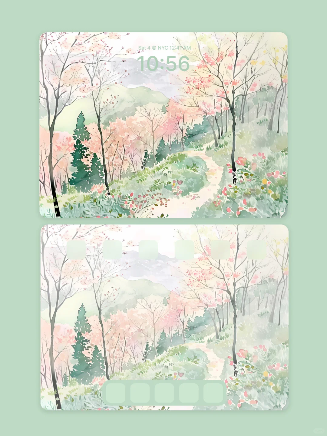 平板壁纸｜花径拾春痕｜C716