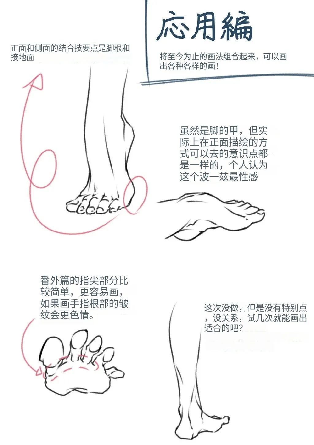 脚部素材参考~