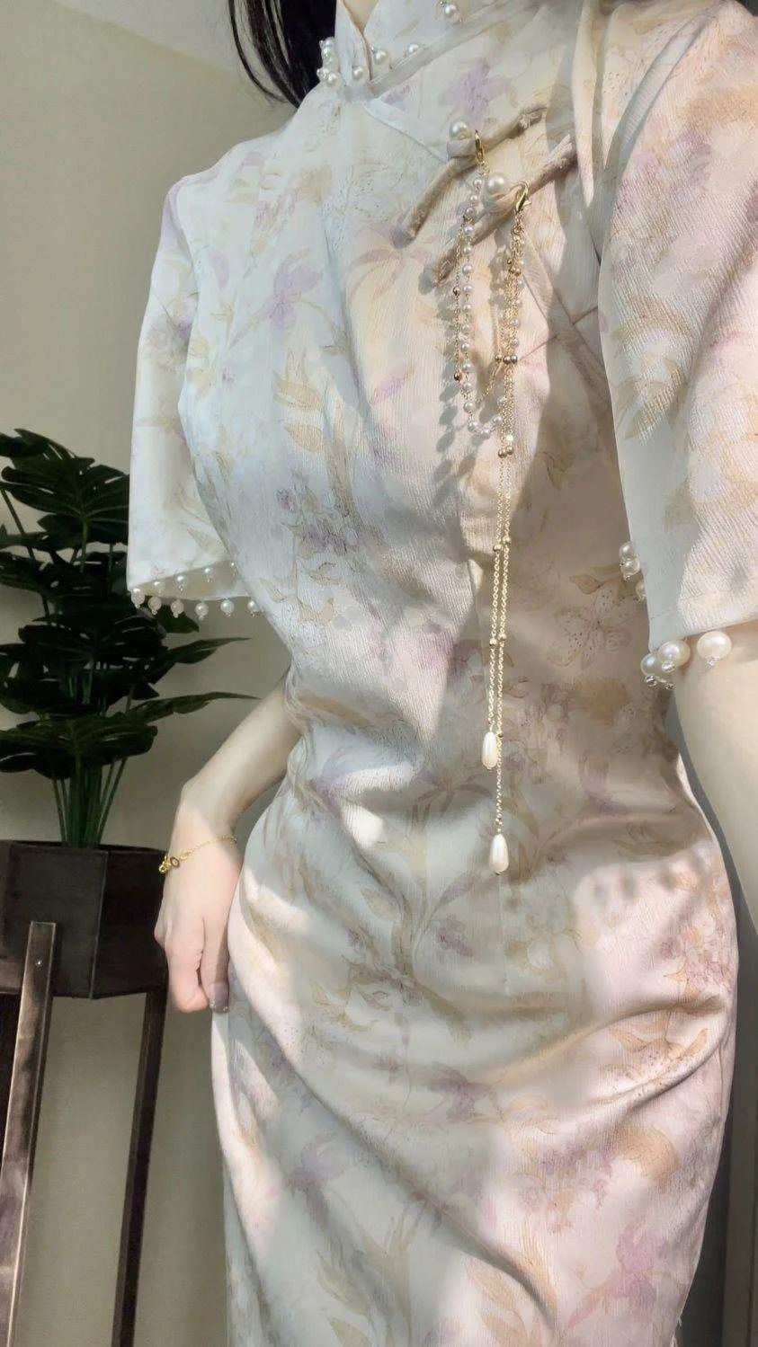 🌸春夏必备！粉色新中式旗袍🌸
